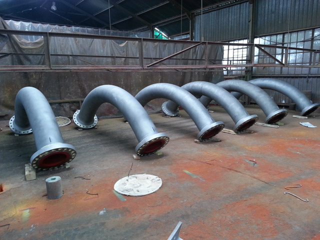 Painted steel items ready for delivery